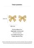 Elegant Gold-Plated Zirconia Bow Stud Earrings - High-End Fashionable Design for Women