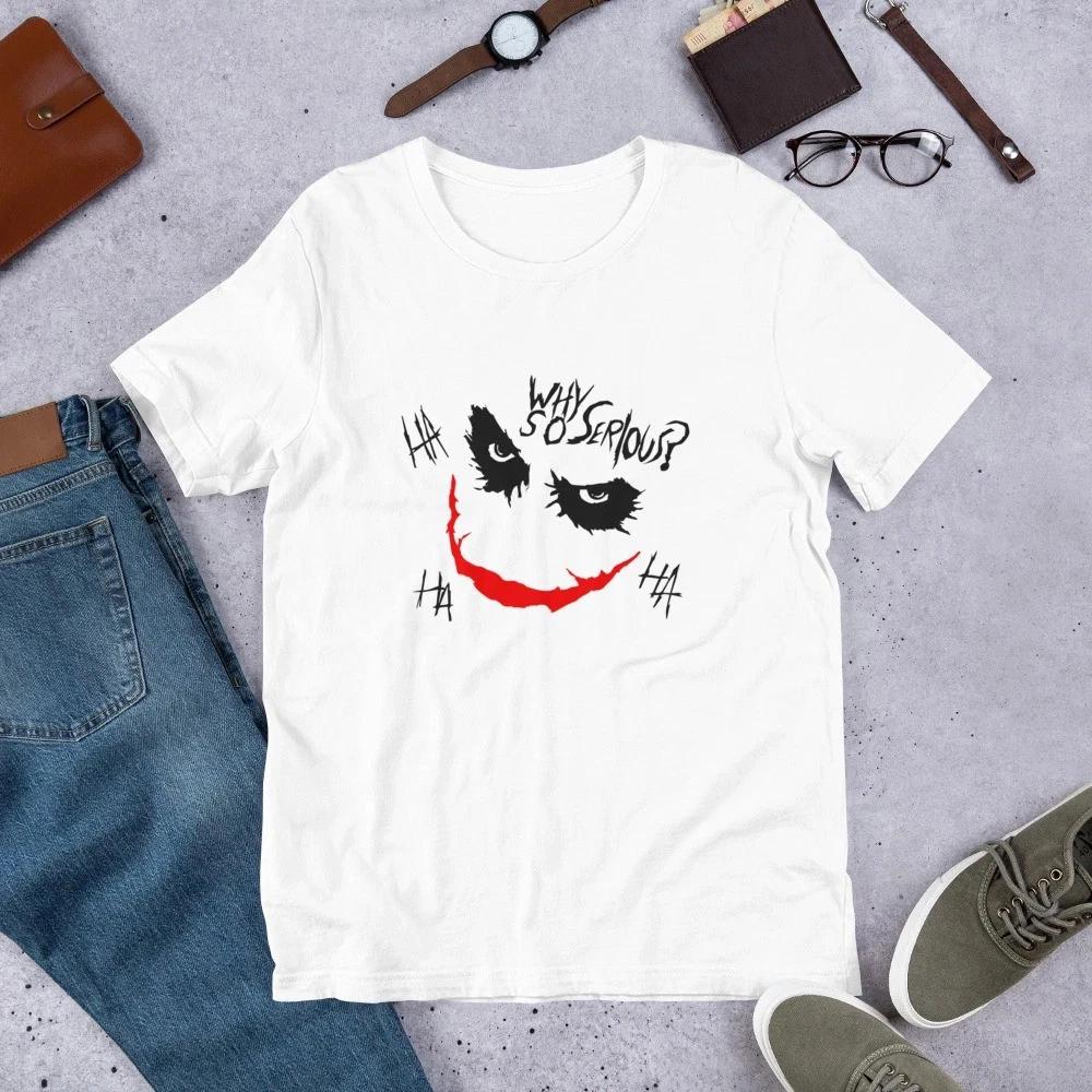Why So Serious Chaos Quote Graphic T- Shirt Dark Humor Tee XL