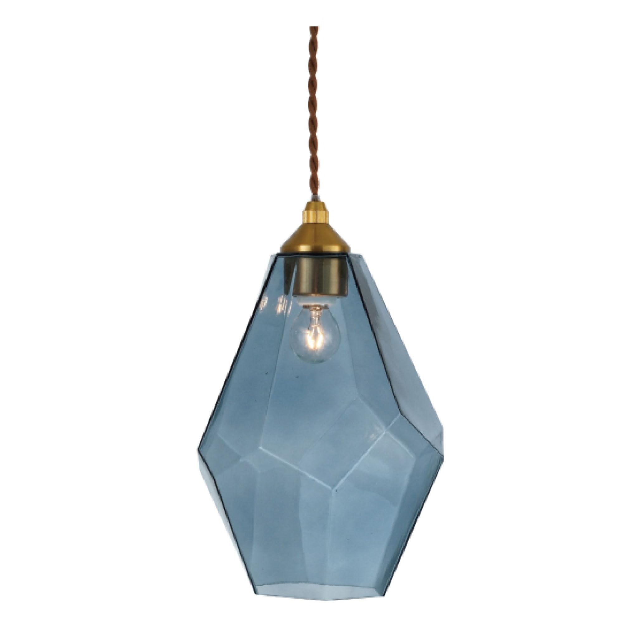 

Interform LT-4074GY Lapis Lazuli Pendant Light with LED Bulb, Gray Glass, Elegant and Feminine Jeweled Design