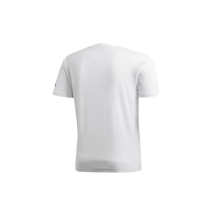 adidas T Shirts Men's White Crew Neck Moderate Straight Fit CZ5470
