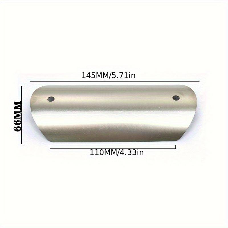 Motorcycle Middle Section Exhaust Pipe Stainless Steel Heat Shield Moto Exhaust Pipe Anti Scald Insulation Cover Silver