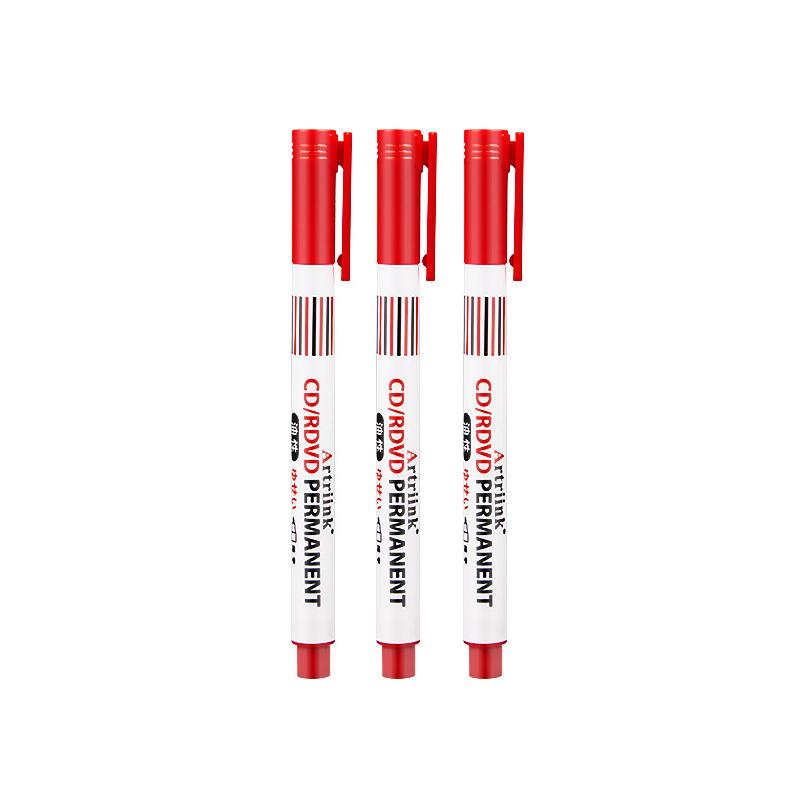3Pcs Oil-Based Markers Pen Quick-Drying Non-Erasable for CD Glass Courier Box Metal Graffiti Painting