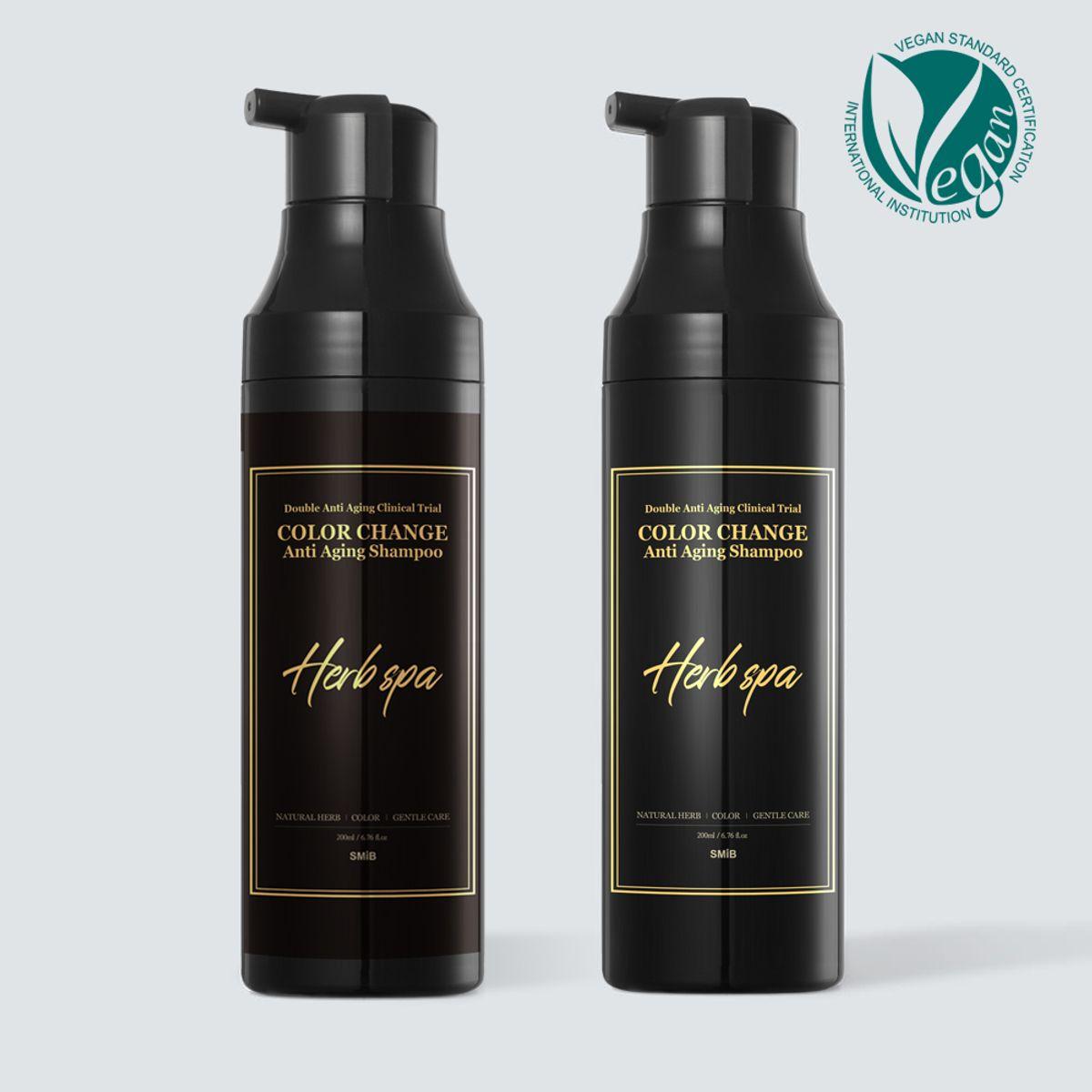 Vegan Natural Hair Dye Shampoo 200ml - Black