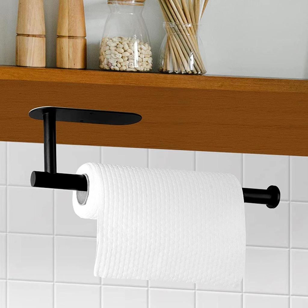 Stainless Steel Dual-Purpose Paper Towel and Plastic Wrap Holder