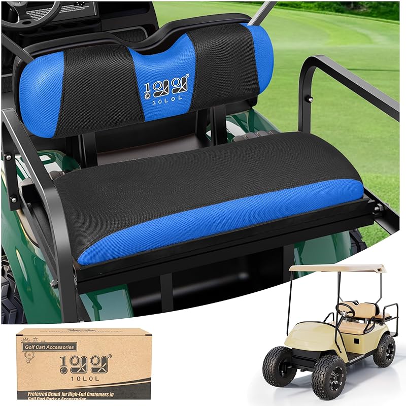 10L0L Universal Golf Cart Rear Seat Cover Dress UP Older Golf Cart Durable Breathable Material Fit Like a Glove for Yamaha EZGO and Club Car, Easy to