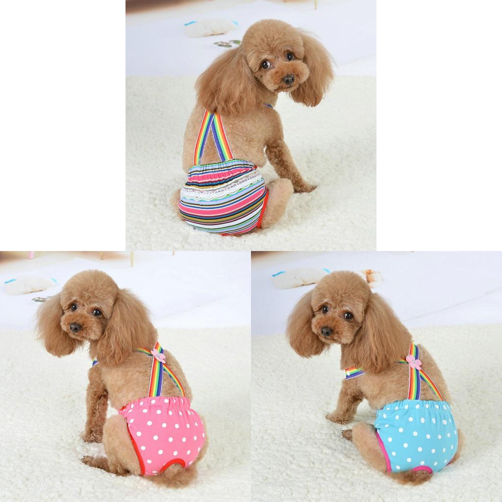 Pet Diaper Shorts For Dogs With Breathable Cotton Material For Female Dog Menstrual Protection