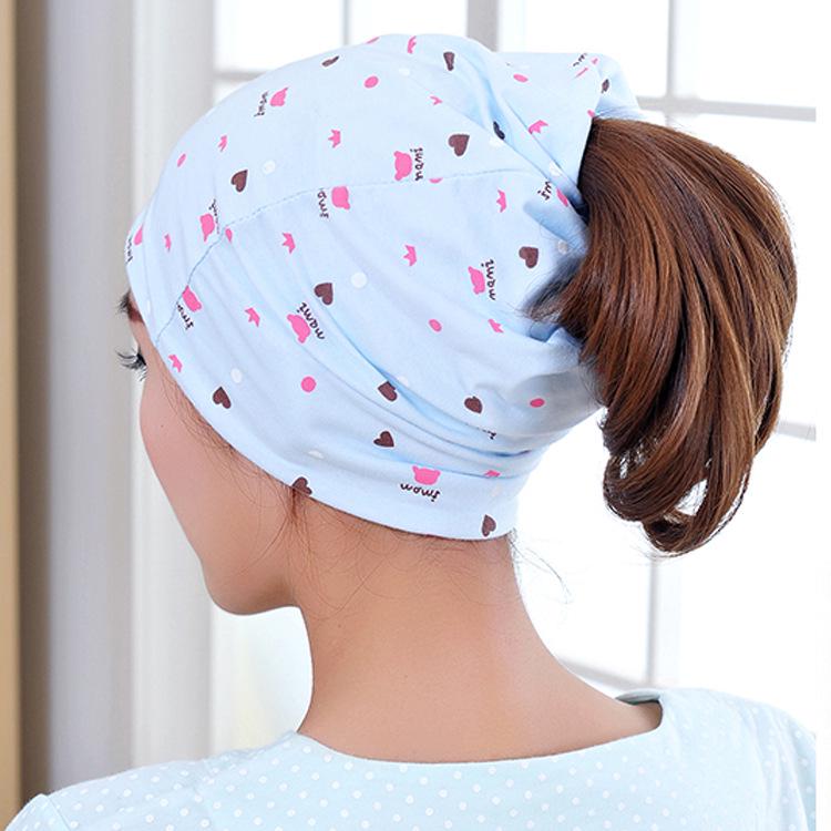 2019 Korean Style Windproof Maternity Beanie - Postpartum Hair Protection Hat