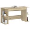 VidaXL Desk Sonoma Oak 140x50x75 Cm Engineered Wood 840550