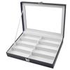 Walnut Sunglasses & Glasses Display Multi-Grid Storage Box