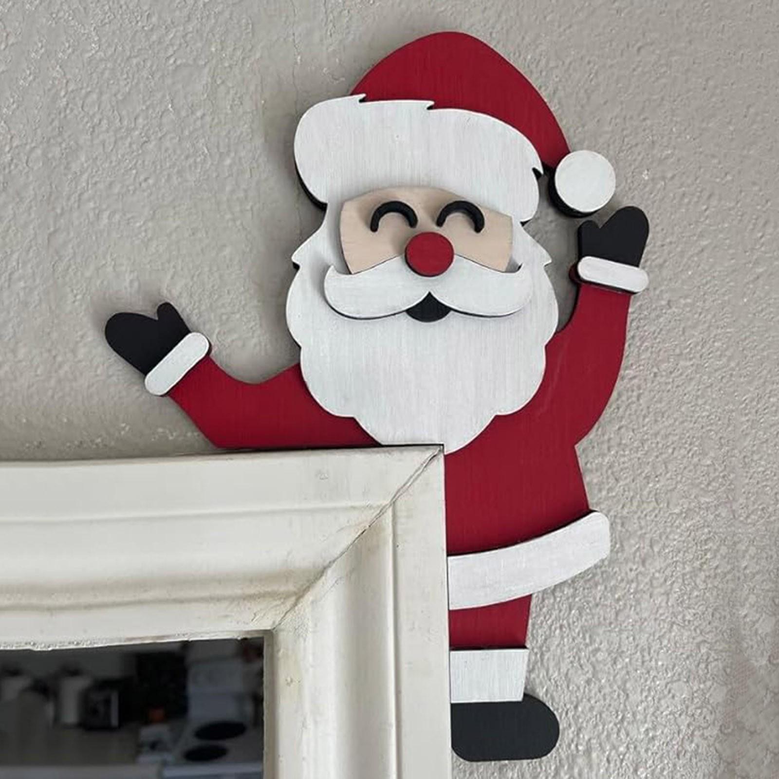 

Christmas Snowman Door Frame Decoration Spooky Bell Christmas Tree Wall Decor For Home Party Christmas Decor Crafts Door Decor One Size