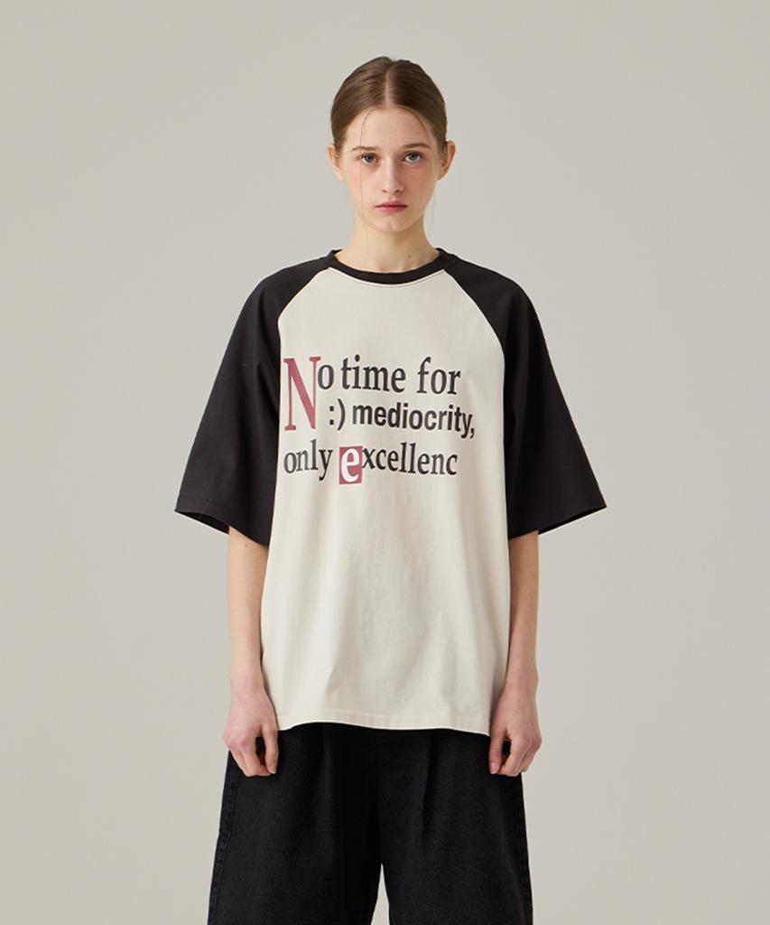 URBANAGE [2Pack] No Time Raglan Color Block Oversized Short Sleeve 4 Colors (Type A)