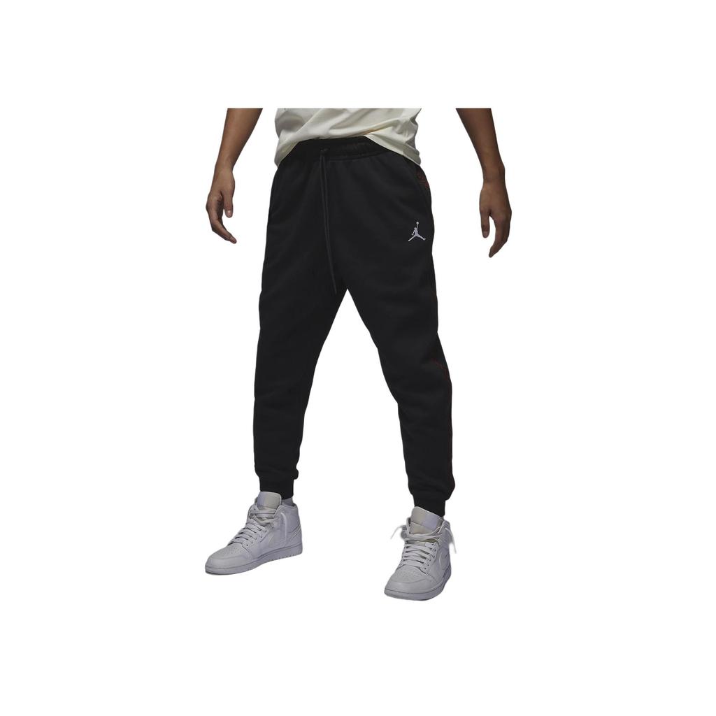 Jordan MVP Solid Color Casual Jogger Knit Pants Men Bottoms Black FN6357-010