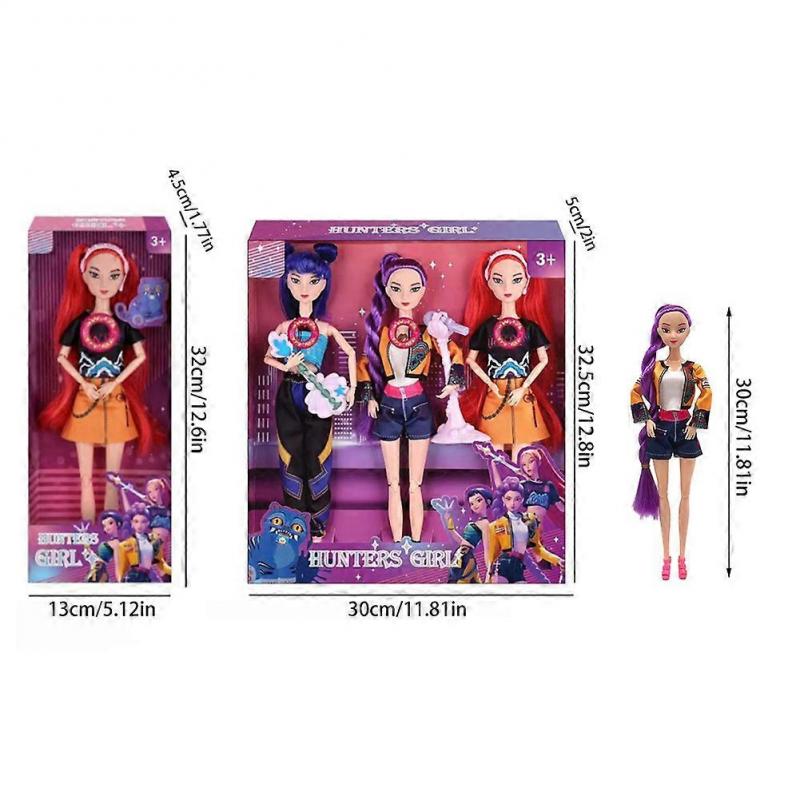 K-POP Demon Hunter Action Figure - Cute Vinyl Figurine Toy, Collectible Kpop Idol for Kids & Fans