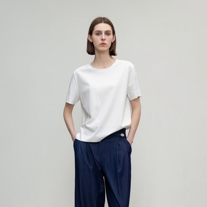 Breathable Silk Blend Loose Fit Women s T-Shirt XL