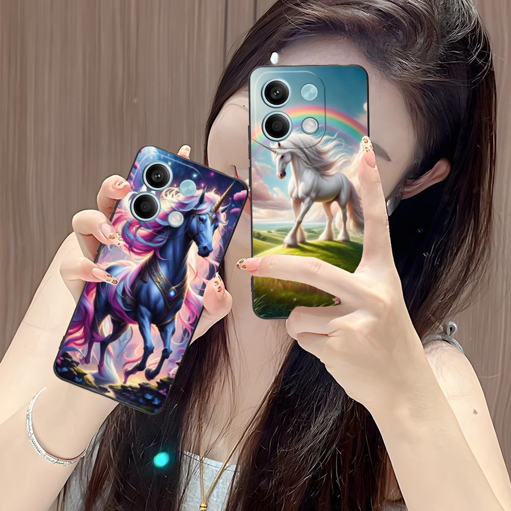 Fantasy Unicorn Mobile Phone Case for POCO M7 M6 M5 M4 M3 X7 X6 X5 X4 X3 Pro GT 5G Colorful Printing Cover Cellphones Smartphone