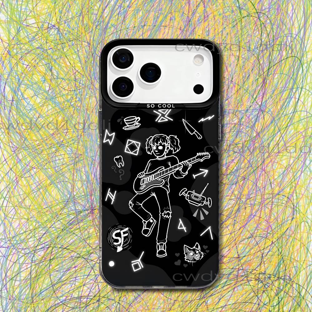 

S-Sally Face Game Sal Phone Case For iPhone 17,16,15,14,13,12,11,X,8,7,Pro,Max,Plus,SE4,Air,Mini IMD Gray Hard Matte iPhone12mini