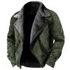 Winter Thick Mens Jacket Men Warm Faux Leather Warm Coats Fashion Turn Down Collar Contrasting Color Man Suede Fur Jacket
