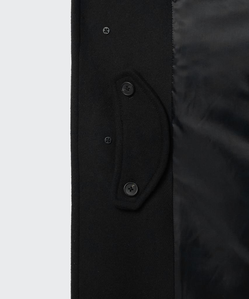 Musinsa Standard Cappotto Balmacaan Lungo Oversize in Misto Lana [Nero]