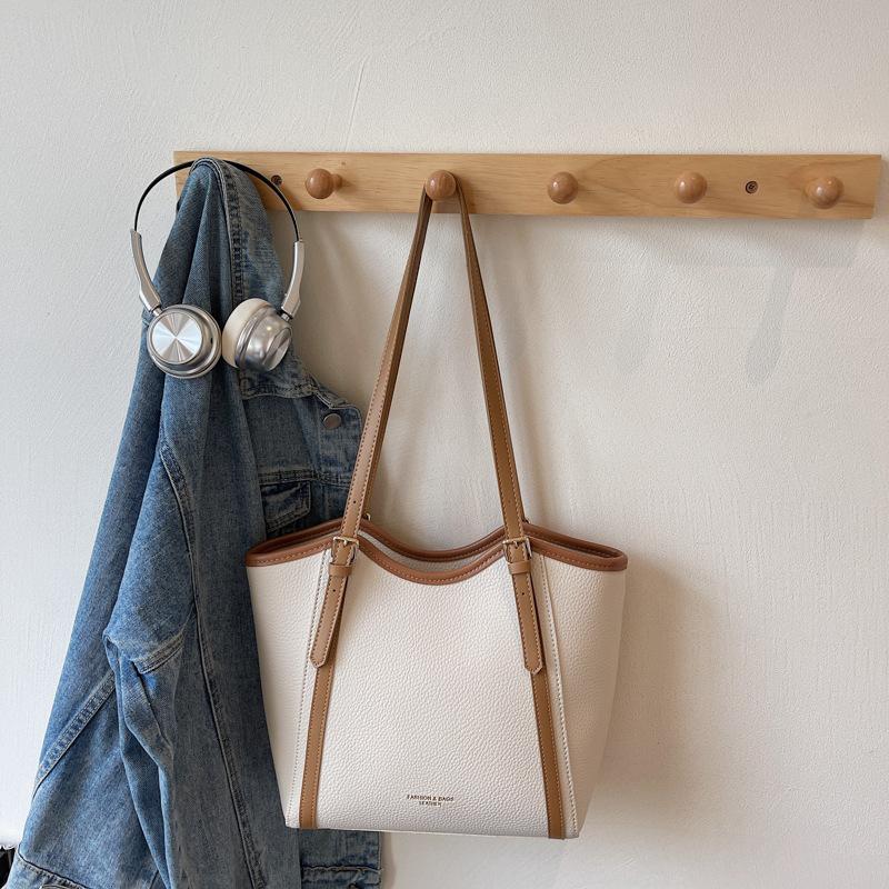 

Сумка премиум-класса большой вместимости, женская новая летняя модная сумка через плечо, сумка-тоут для поездок на работу покинуть белый