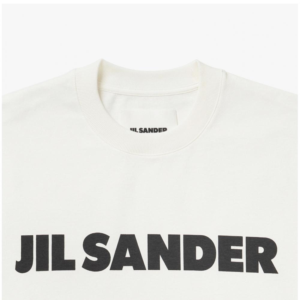 Jill Sander J21gc0001 J45148 102 Logo Men S Short Sleeve Tee