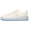 Jie Wan Women Trendy Casual Skate Shoes Off White Blue Graffiti 922228030-1