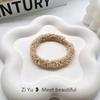 Chic Teddy Fur Hair Ring: Cozy Autumn/Winter Plush Ponytail Holder for Women