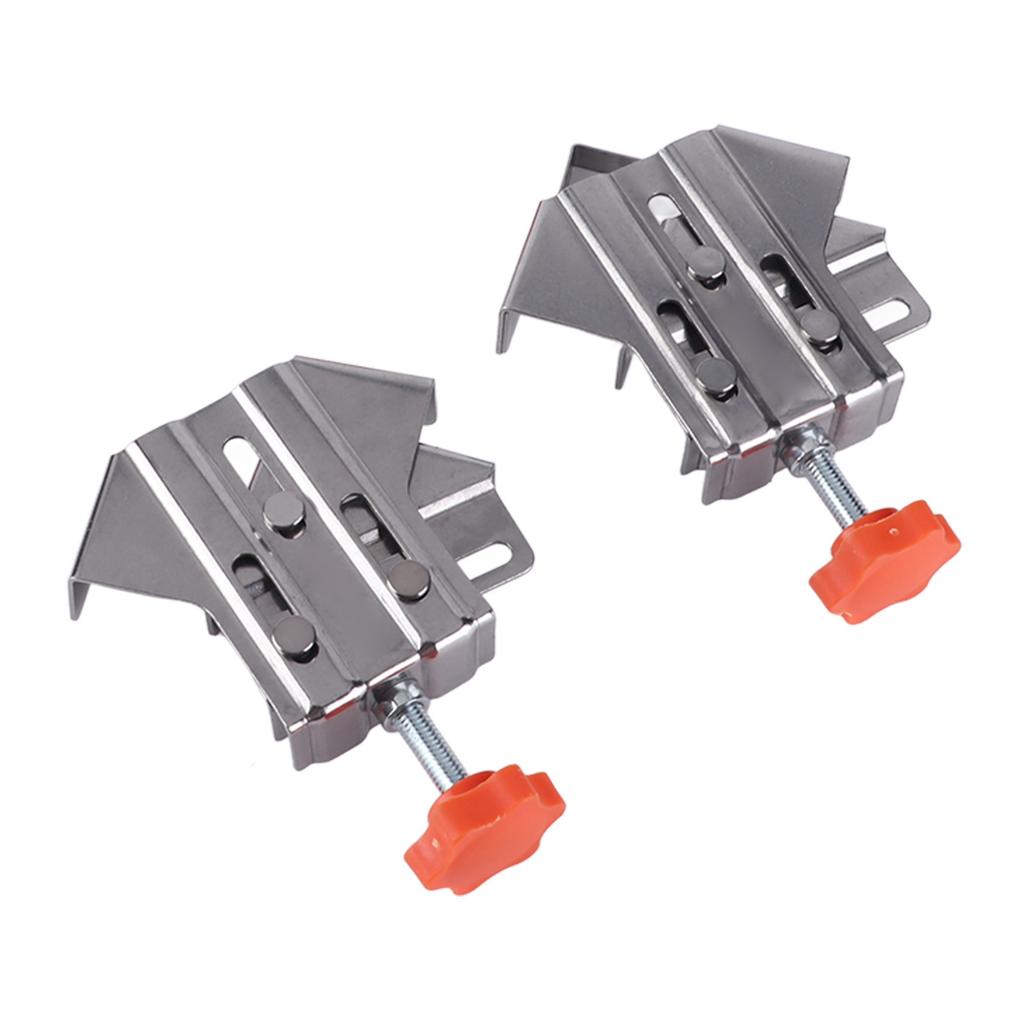 4Pcs Corner Clamp Stainless Steel Opened Closed Adjustable 90 Degree Right Angle Clamp for Woodworking
