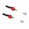 2Pcs Crab Fishing Rod Ice Fishing Pole with Shrimp Clamp Accessories Random Color