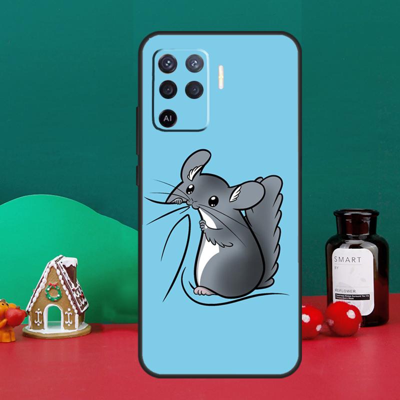 Cute Cartoon Chinchilla Case For Oppo A15 A6 A5 Pro A17 A57 A54 A74 A94 A16 A76 A96 A40 A60 A80 A18 A38 A58 A78 A98