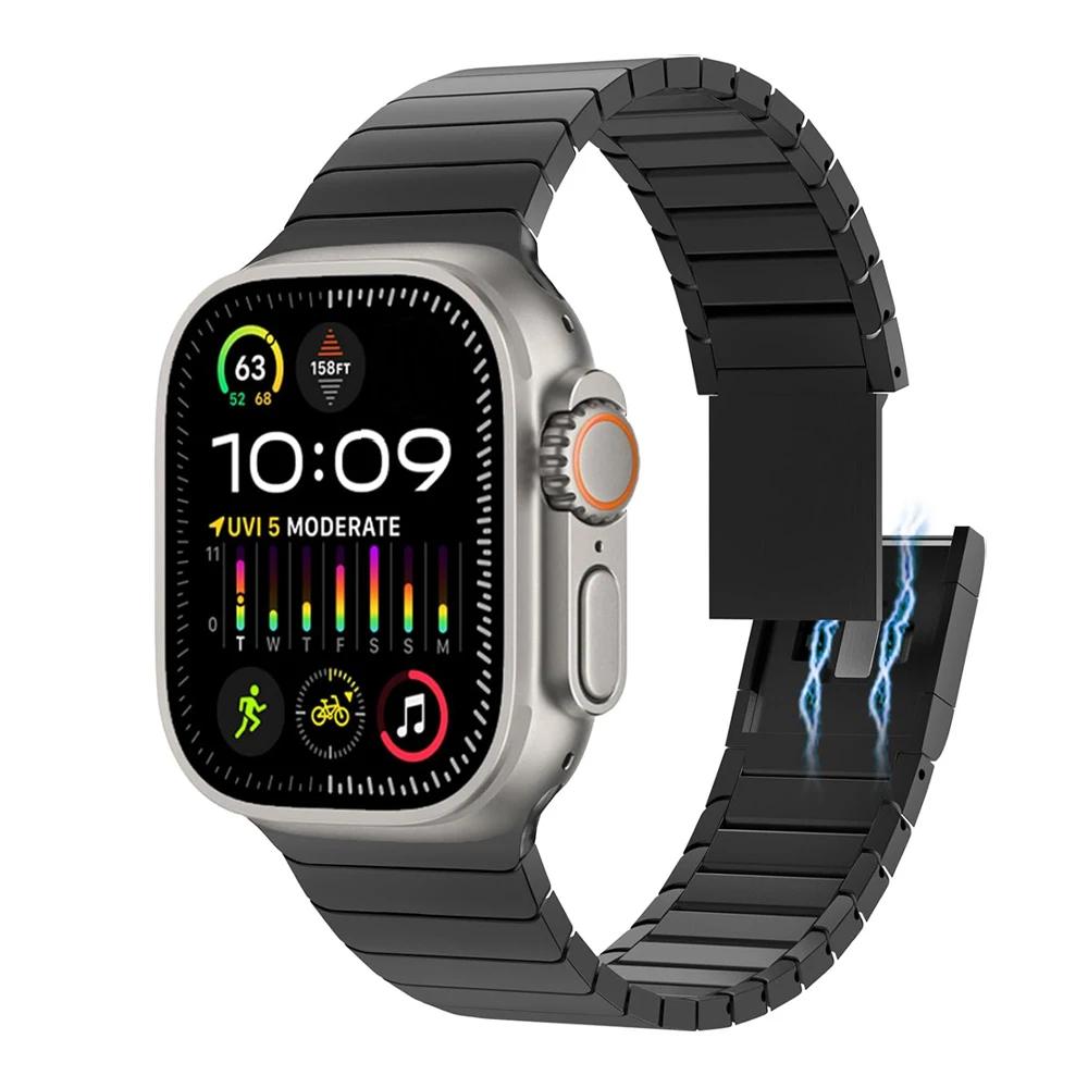 Metal Stainless Steel Strap for Apple Watch Ultra 2 49mm 10 9 8 7 46mm 45 41mm Bracelet for Iwatch 6 5 SE 40mm 44 38 Luxury Band