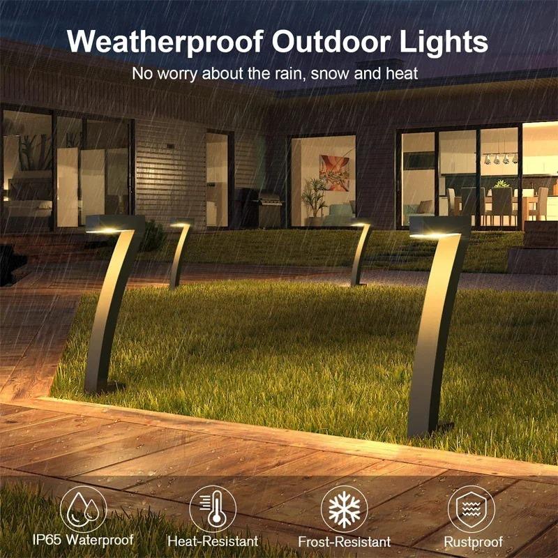 1/4/6 Stück Solar LED Licht Gartenleuchten Außenbeleuchtung IP65 Wasserdicht Rasenweg Scheinwerfer für Hof Einfahrt Gehweg Terrasse Dekoration