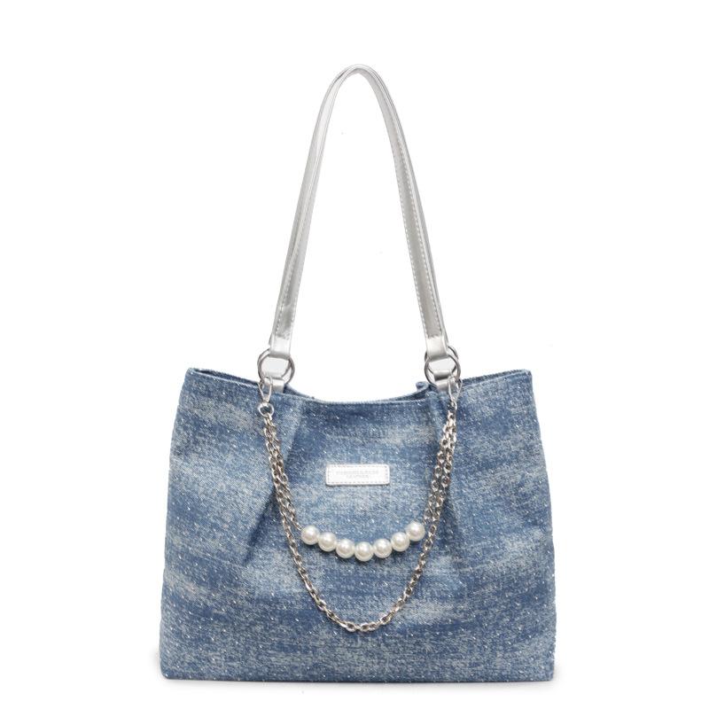 Commuting To Work Large Capacity New Summer Chain Simple Retro Fashion Casual Shoulder Tote Bag