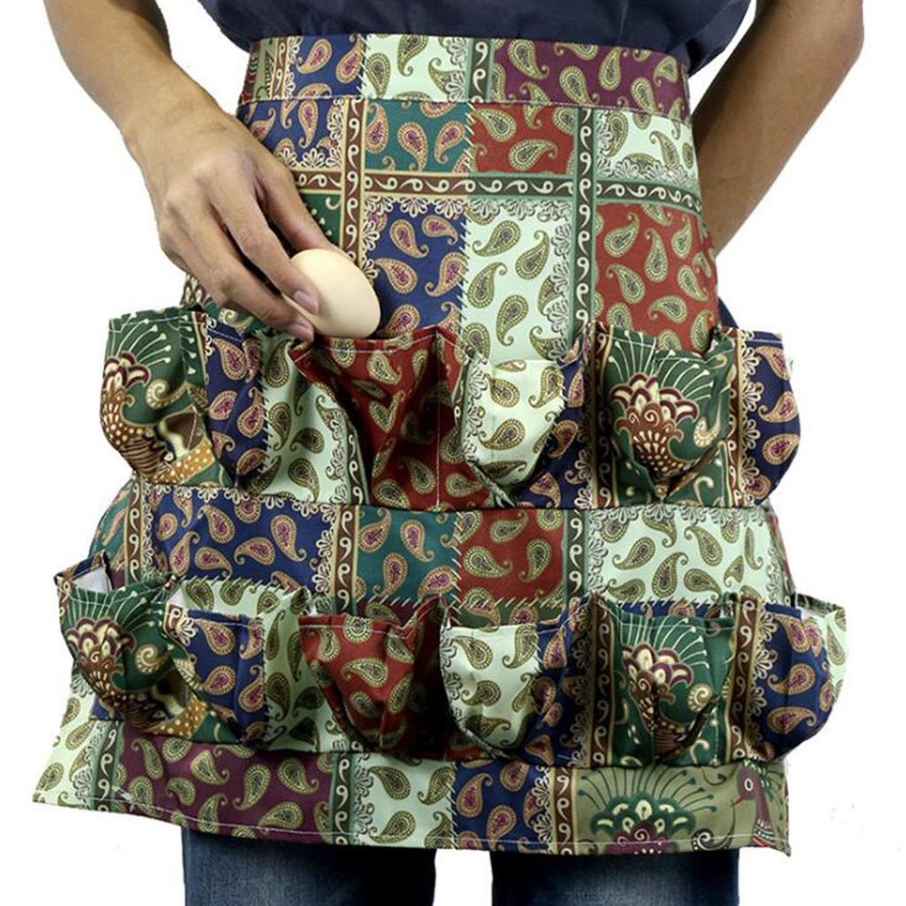 Egg Collecting Apron Pick Up Eggs Multi-pocket Apron