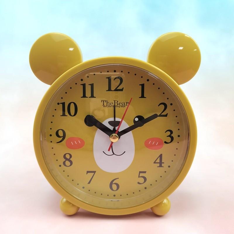 Kids Cartoon Bedside Alarm Clock With Analog And Digital Display For Childrens Room Decor