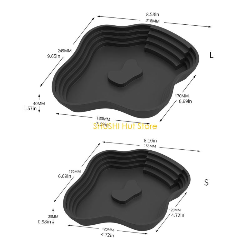 Strong Shelled Animal Water Plate Feeding Surfaces For Land And Partial Water Species D57B