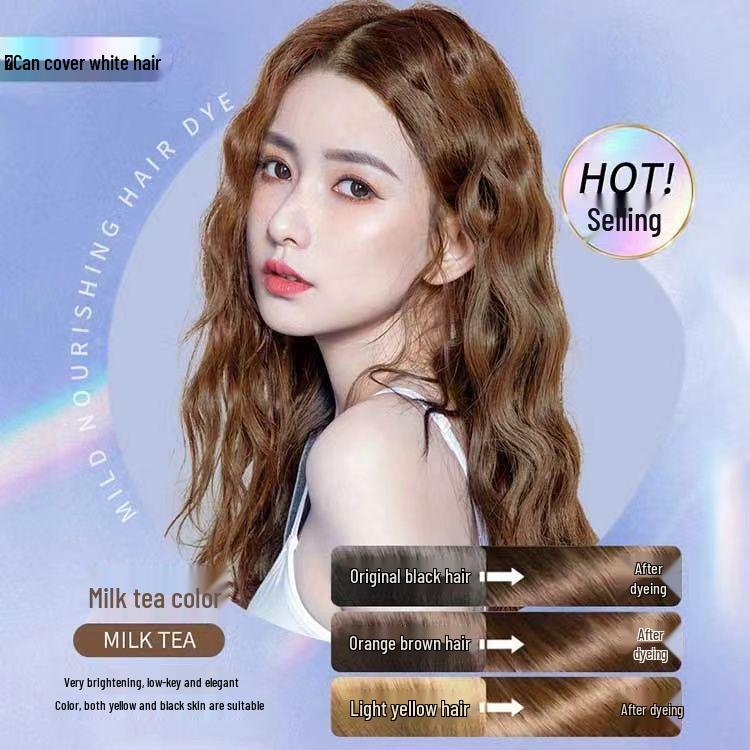 

Meilando Natural Mousse Hair Dye - Skin-Friendly, Covers Gray, Brightens, Trendy Colors. 330ml