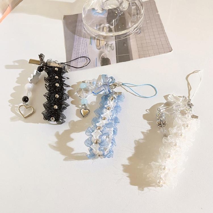 Acrylic Butterfly Pendant Keychain Personalized Bow Phone Chain Ribbon Keyring