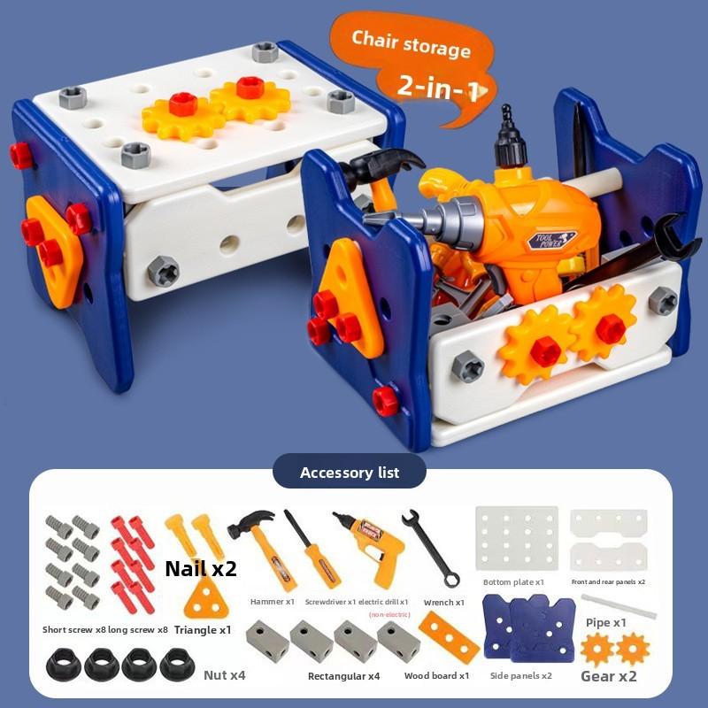 

Пластиковий Набір Інструментів DIY З Викруткою Для Дітей Освітнє Використання в Ігровій Кімнаті 40pcs