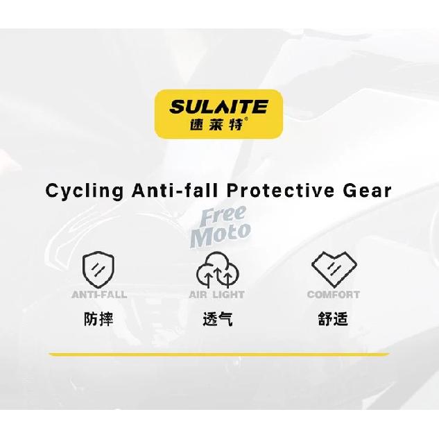 SULAITE Genouillères de Moto pour Homme Coudières Moto Protection Motocross Garde de Pilotage Moto Cross Racing Joelheira VTT