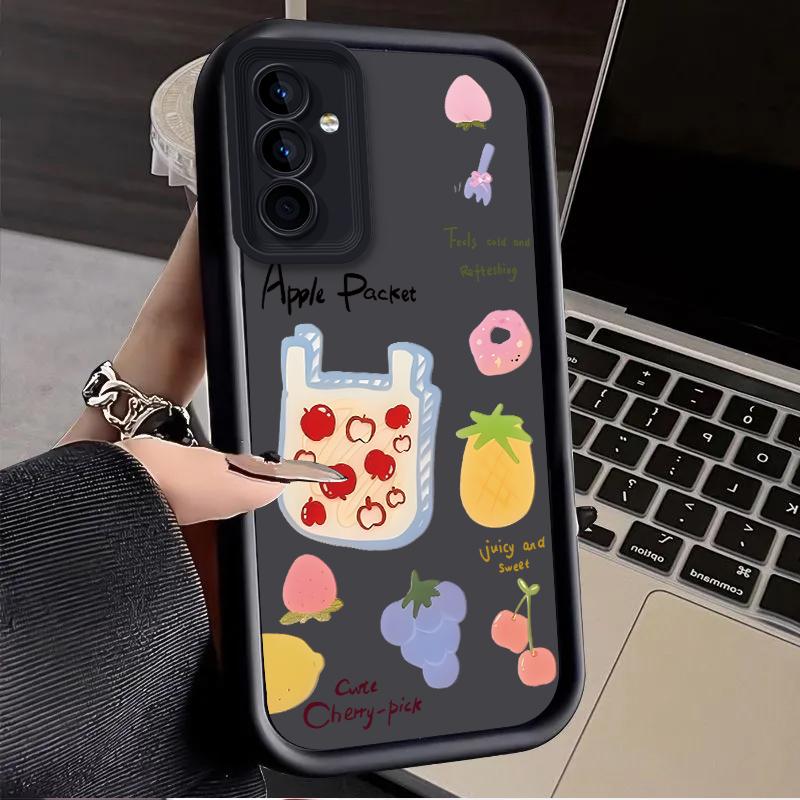 Fruit Bag Doodle Case for Samsung Galaxy A53 A50 A50S A36 5G A35 A34 A33 A32 A30 A26 A24 A23 A22 A20 A16 A15 A14 A13 4G Cover