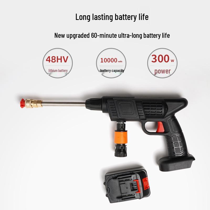 Cordless Rechargeable High-Pressure Water Gun for Car Washing
