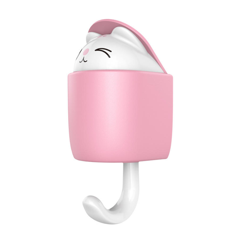 1PCS Creative Blink Cat Hook Cute Seamless Dormitory Bedroom Door Hangers Hooks Key Umbrella Towel Cap Coat Rack Wall Decoration