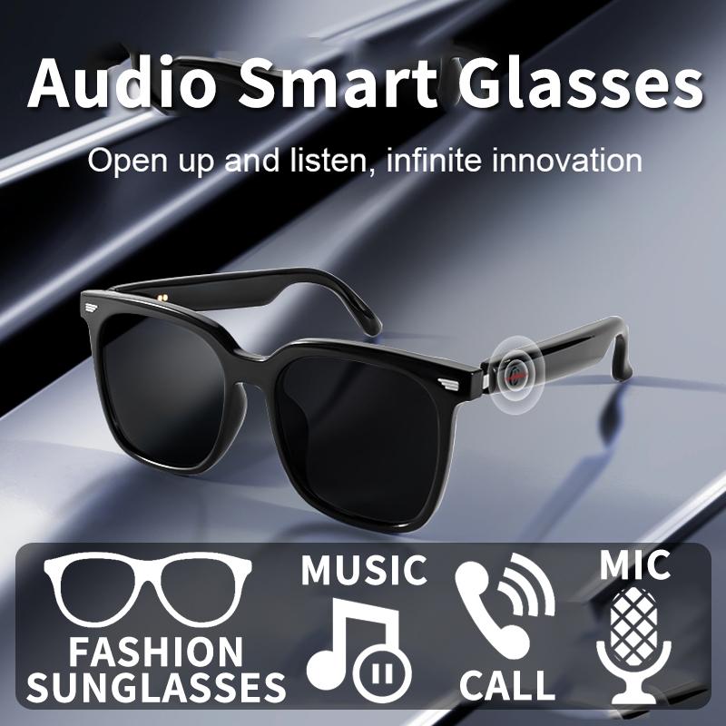 Smarte Bluetooth-Audiobrille, Musik hören und hochauflösende Anrufe führen, polarisierende Anti-UV-Gläser, bequeme Sonnenbrille