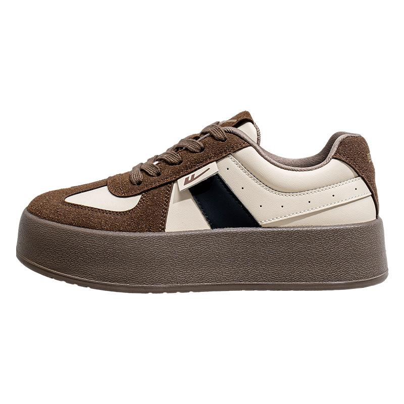 

New Maillard color scheme shoes spring new German training shoes splicing contrasting color women s platform shoes 40