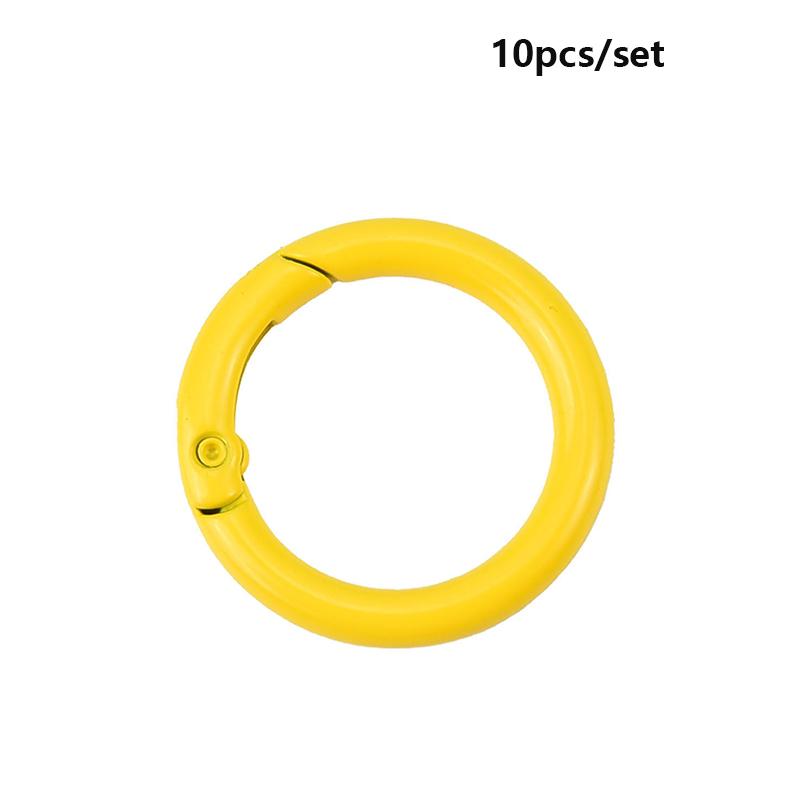 Yogodlns 10Pcs/Set 33MM High quality Plated Gate Zinc Alloy Hooks Snap Clasp Clip Bag Belt Buckle Spring O-Ring Buckles Carabiner Purses Handbags