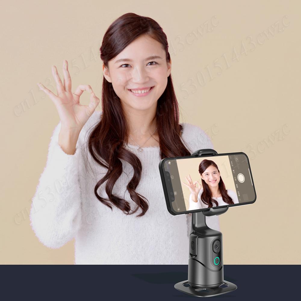 Auto Face Tracking Tripod 360° Rotation Auto Tracking Phone Tripod Holder No App Gesture Control Smart Shooting Stand