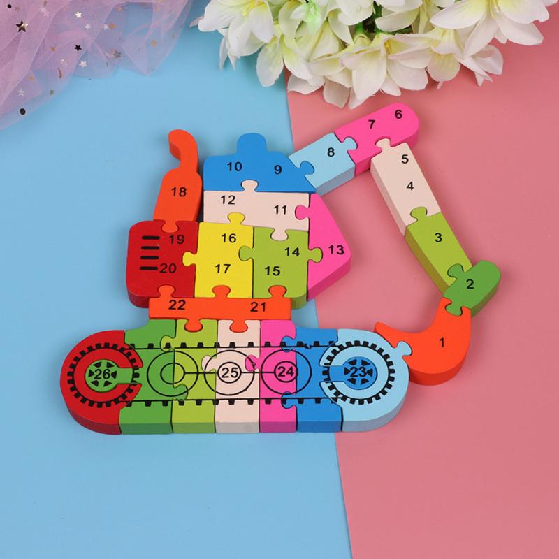 Buy Child Wooden Puzzles 3D Wooden Toys Puzzle 26 English Alphanumeric