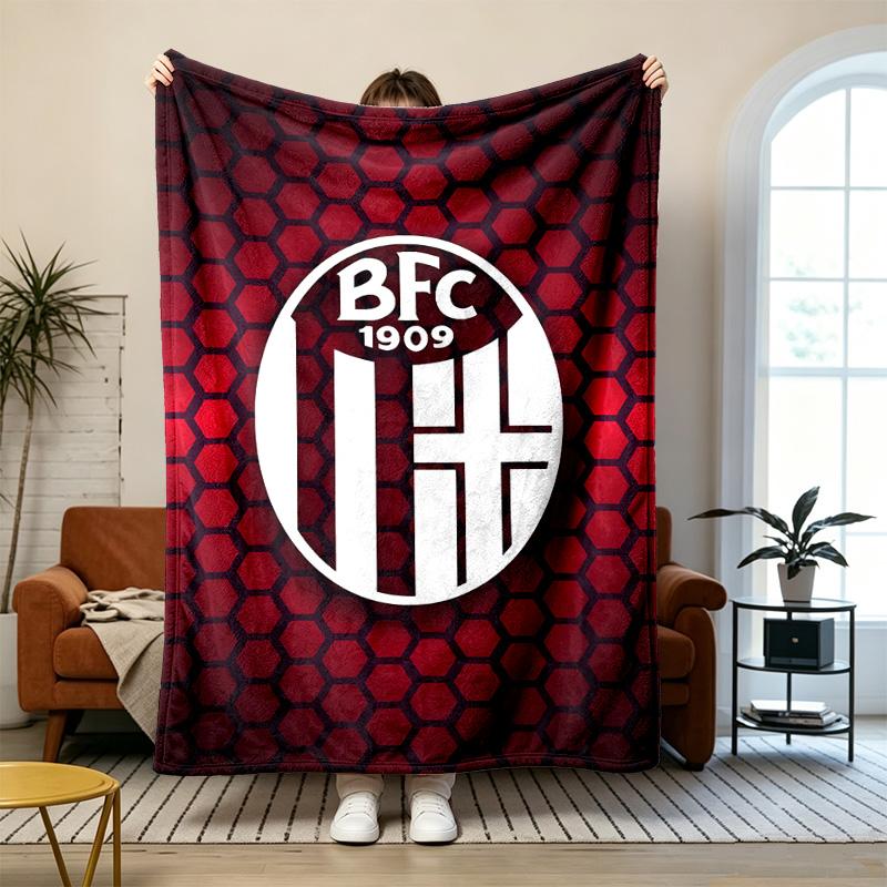 Bologna F.C. 1909 Soft and Comfortable Flannel Suitable for Sofas Living Rooms Outdoor Camping Travel and Also Makes a Great Anniversary Gift