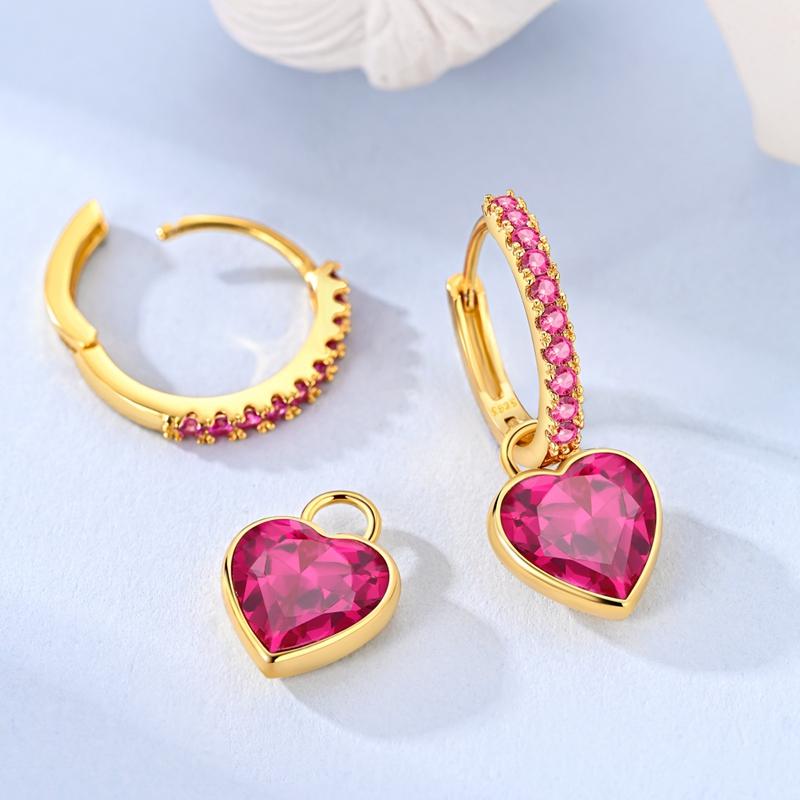 New 925 Sterling Copper Gold Color Hoop Earrings Butterfly Paved CZ Stone Original Golden Earrings For Women Fine Zircon Gift