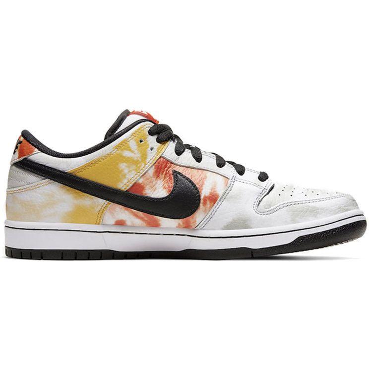 Nike Dunk Low SB Tie Dye Rayguns 2019 Unisex Sneakers White Orange-Flash BQ6832-101